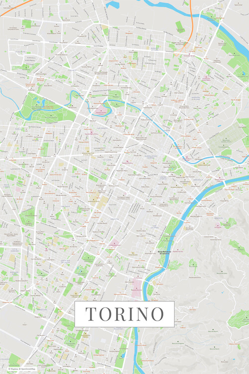 Plakát Turín color