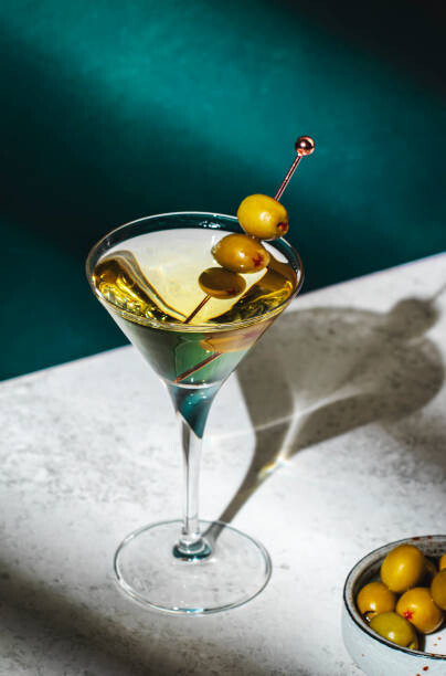 Plakát Vodka martini, classic alcoholic cocktail drink