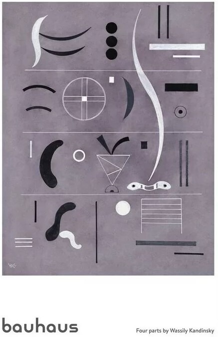 Plakat Wassily Kandinsky - Bauhaus Four Parts