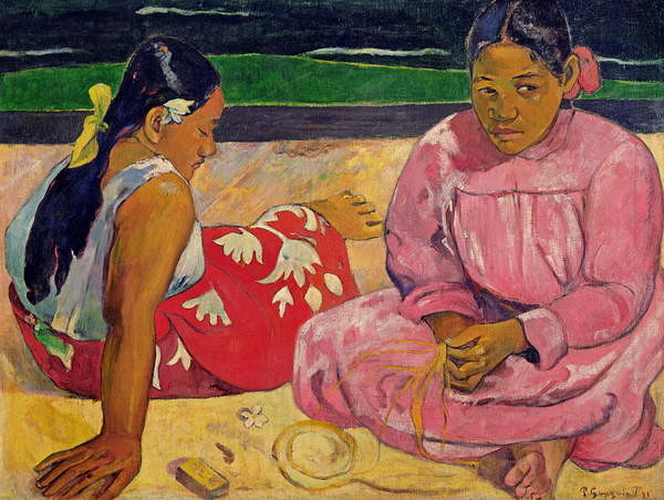 Plakát Women of Tahiti, On the Beach, 1891