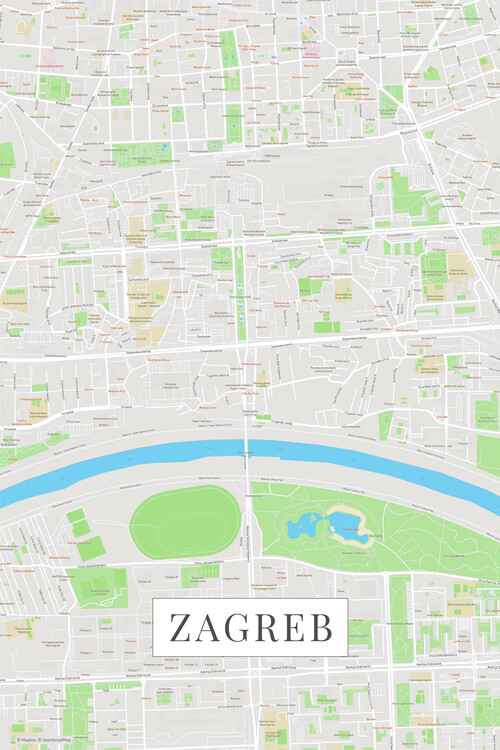 Plakát Zagreb color