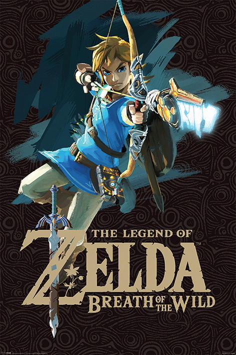 Plakat Zelda Breath of the Wild - Game Cover