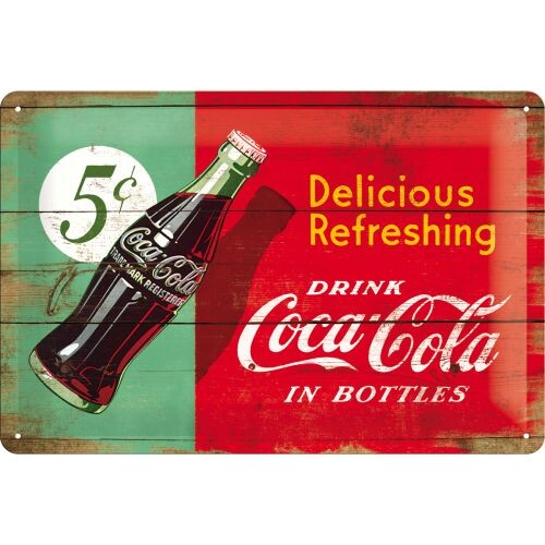 Nostalgic-Art Plaque Vintage Coca-Cola – Delicious – Idée de