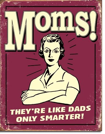 Plaque en métal Mom's - Like Dads