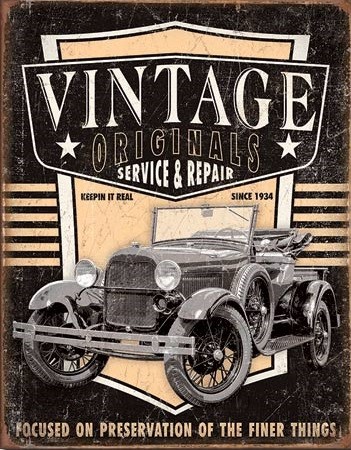 Vintage Originals - Pickup | Plaques vintage en métal à accrocher au mur