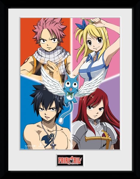 Fairy Tail - Quad Framed poster | Buy at UKposters