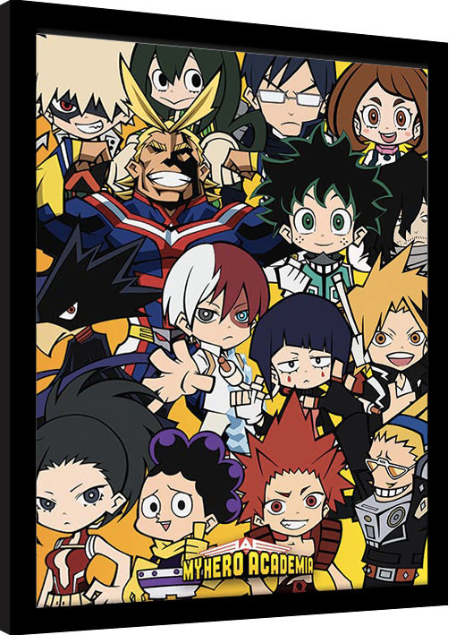 My Hero Academia - Chibi Characters Framed poster | Buy at UKposters