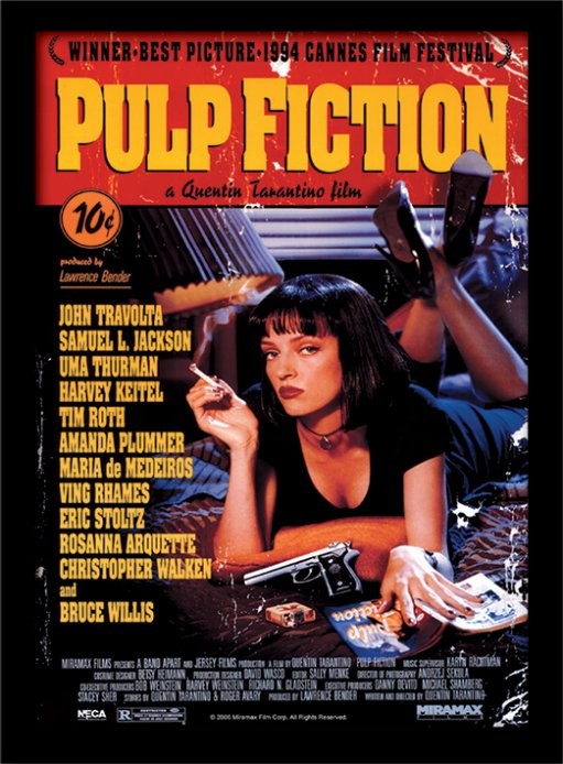 Pulp fiction - guns Poster, Affiche