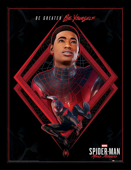 Spider Man Miles Morales Be Greater Framed Poster Buy At Ukposters