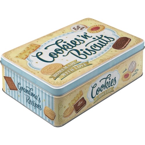 Plechová krabička Cookies ‚n‘ Biscuits