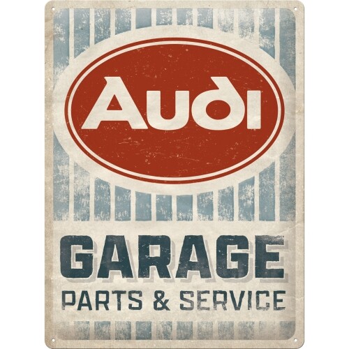 Plechová cedule Audi Garage - Parts & Service