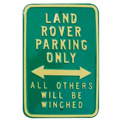 LAND ROVER PARKING ONLY | Sběratelské retro plechové cedule | Posters.cz
