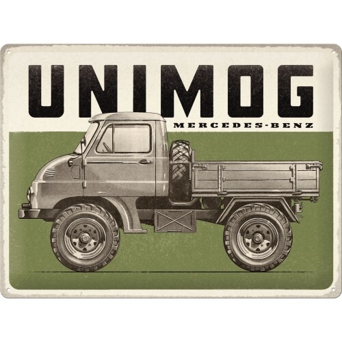 Plechová cedule Mercedes-Benz - Unimog