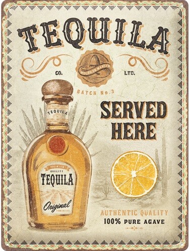 Plechová cedule Tequila