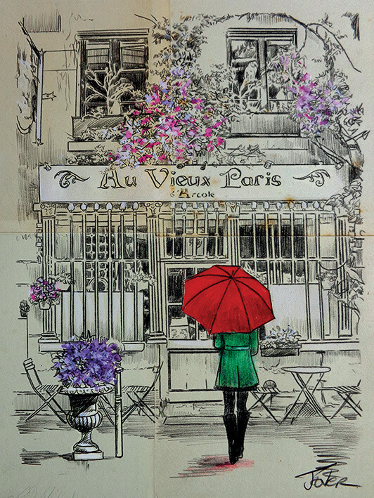Obraz na płótnie Loui Jover - Au Vieux Paris