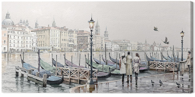 Obraz na płótnie Richard Macneil - Quayside, Venice