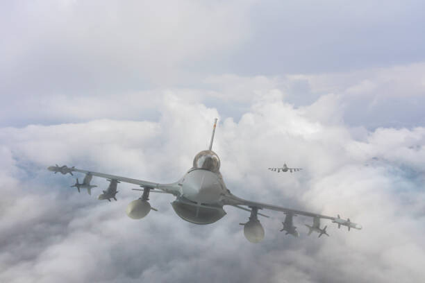Obraz na płótnie Air Force Jets military training flight.