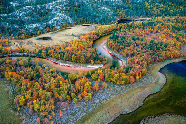 Obraz na płótnie Autumn in Rondane, Norway