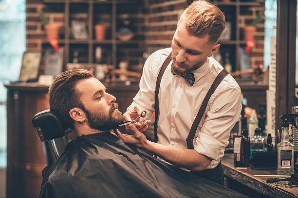 Obraz na płótnie Beard grooming.