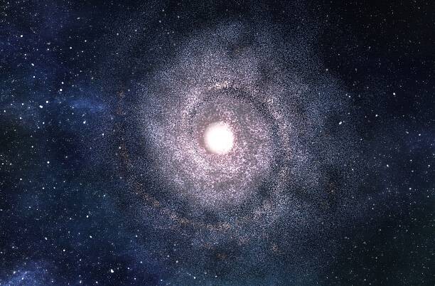 Obraz na płótnie Big Spiral Galaxy - 3D Rendered