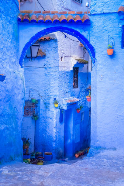 Obraz na płótnie Chefchaouen, a city with blue painted