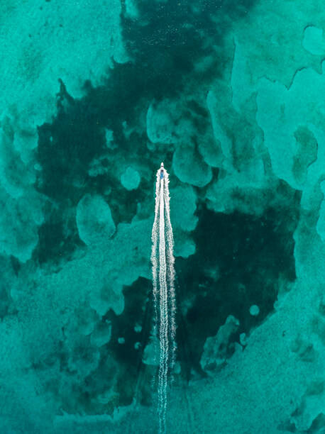 Obraz na płótnie Drone image looking down on a