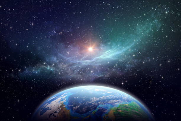 Obraz na płótnie Exoplanet in deep space