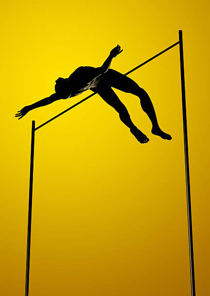 Obraz na płótnie High Jumper above the Pole
