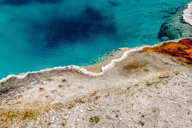 Obraz na płótnie Hot thermal spring in Yellowstone