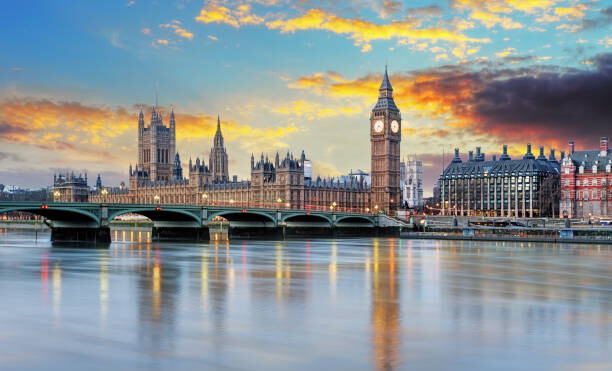 Obraz na płótnie London at sunset