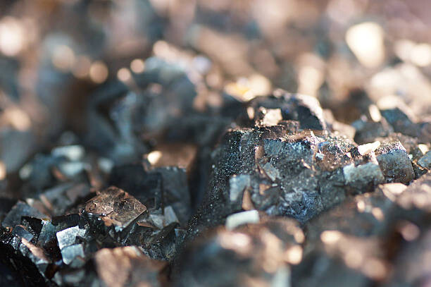 Obraz na płótnie Macro Pyrite mineral