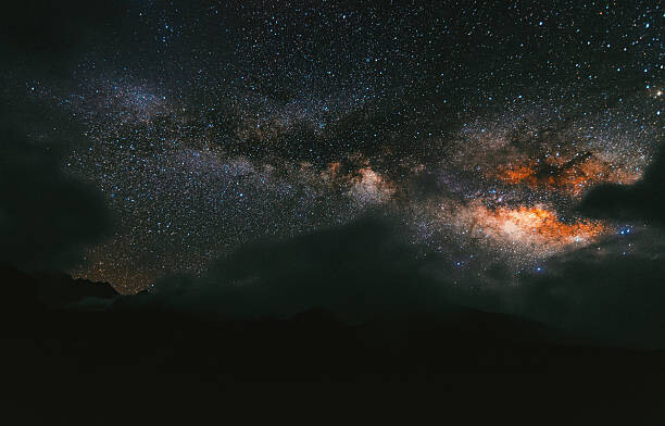 Obraz na płótnie Milky Way galaxy on night sky