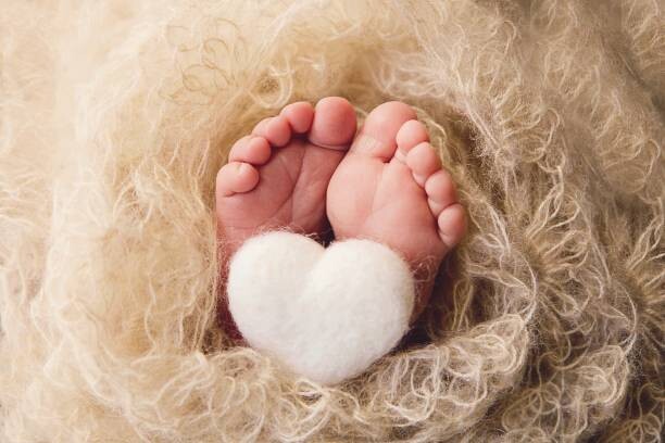 Obraz na płótnie Newborn Feet