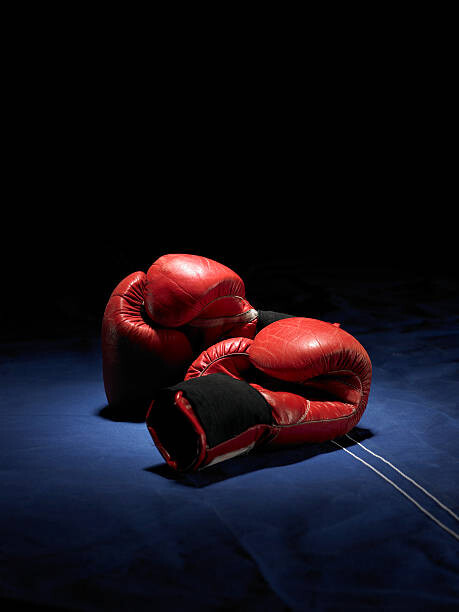 Obraz na płótnie Red boxing gloves