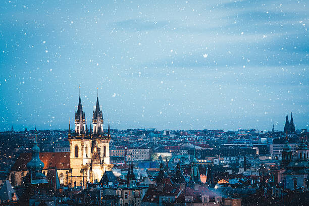 Obraz na płótnie Winter In Prague