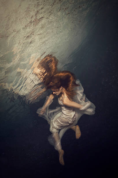 Obraz na płótnie Woman underwater