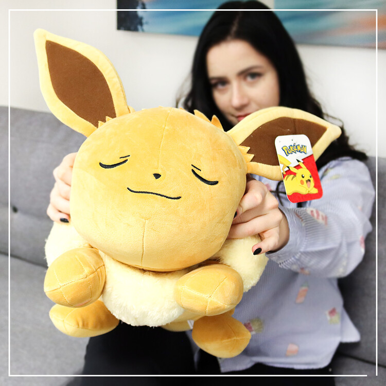 Plyschfigur Pokemon Sleeping Eevee Ideer Till Originella Presenter