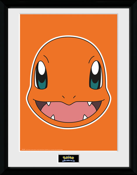 Πλαισιωμένη αφίσα Pokemon - Charmander Face