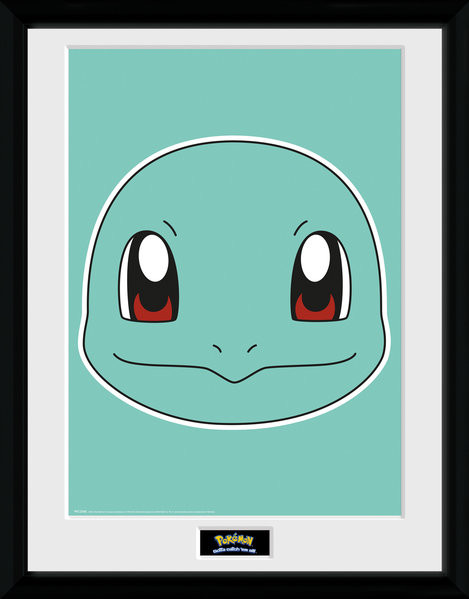 Πλαισιωμένη αφίσα Pokemon - Squirtle Face
