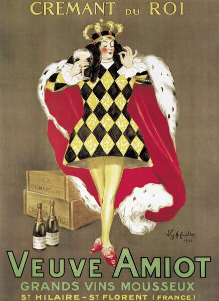 Tričko Poster advertising 'Veuve Amiot' sparkling wine