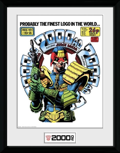 2000ad Comic Cover FRAMED Judge Dredd Posters