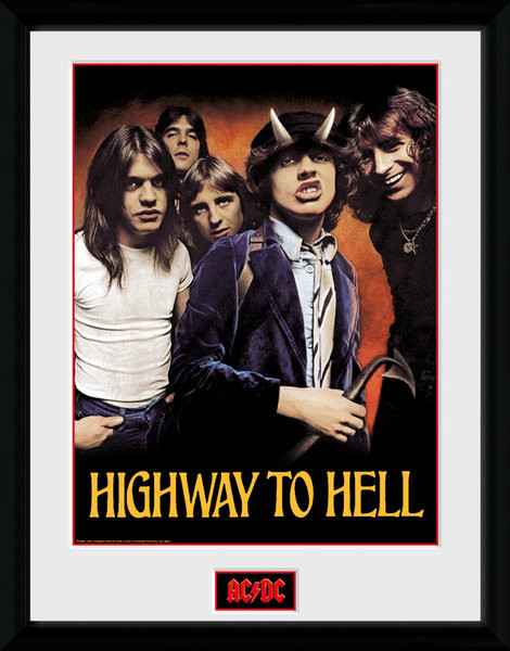 Inramad poster AC/DC - Highway to Hell