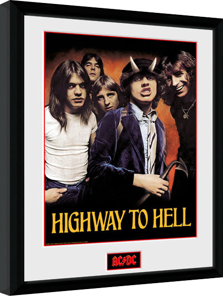 Inramad poster AC/DC - Highway to Hell