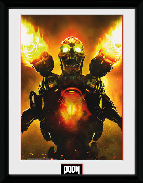 Inramad poster Doom - Key Art