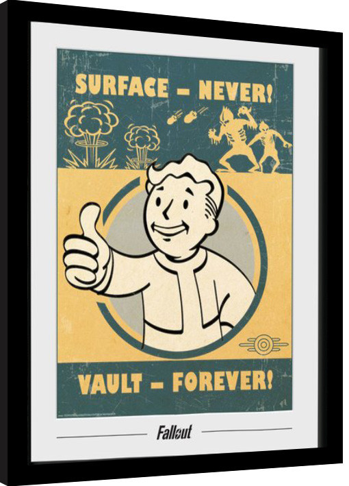 Fallout - Vault Forever Inramad poster