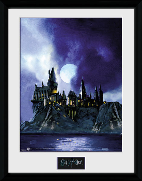 Inramad poster Harry Potter - Hogwarts Painted