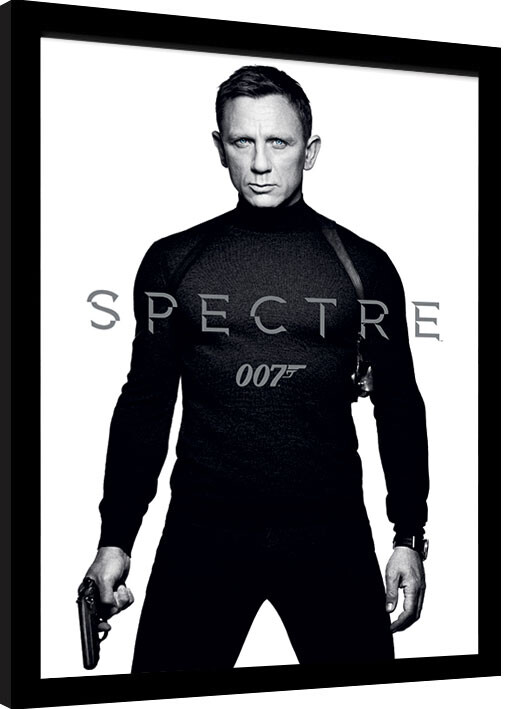 James Bond: Spectre - Black and White Teaser Inramad affisch ...