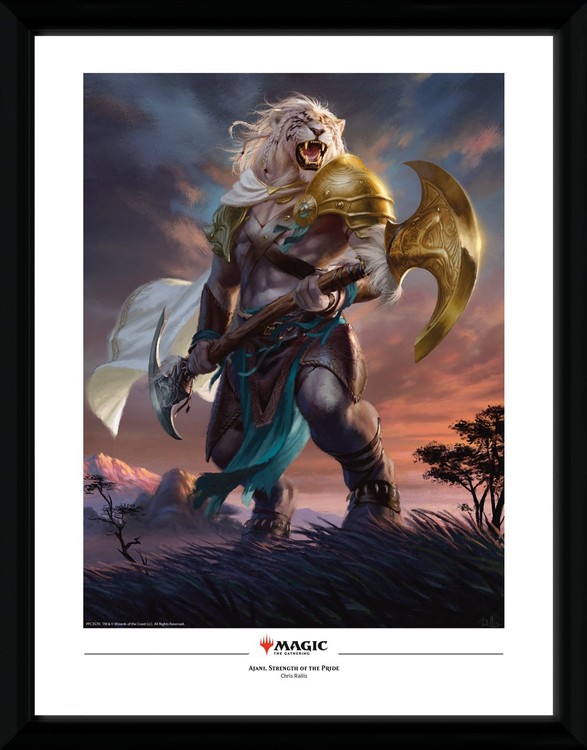 Magic The Gathering - Ajani Strength of the Pride Inramad affisch