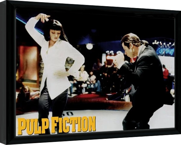 Inramad poster PULP FICTION - dance