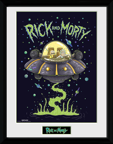 Inramad poster Rick and Morty - Ship
